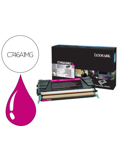 Toner lexmark laser c746a1mg c746 / c748 magenta 7000 paginas