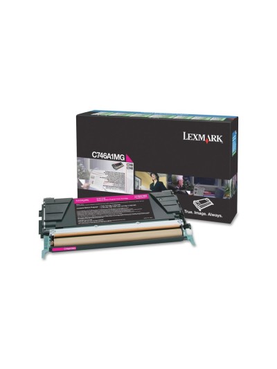 Toner lexmark laser c746a1mg c746 / c748 magenta 7000 paginas