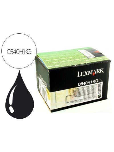 Toner lexmark laser c540h1kg c540 / c543 / c544 / x543 / x544 negro 2500 paginas
