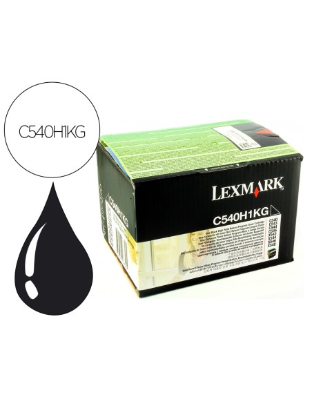 Toner lexmark laser c540h1kg c540 / c543 / c544 / x543 / x544 negro 2500 paginas
