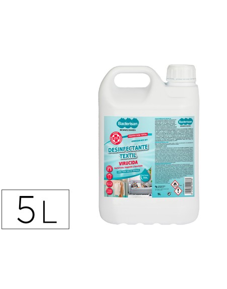 Desinfectante bacterisan germosan-nor bp7 virucida para textil garrafa de 5 litros