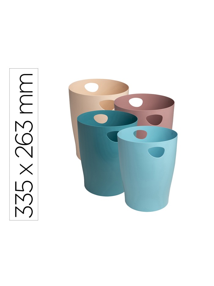 Papelera plastico exacompta ecobin skandi reciclada 15 l colores surtidos 335x263 mm Papelera plastico exacompta ecobin skandi reciclada 15 l colores surtidos 335x263 mm