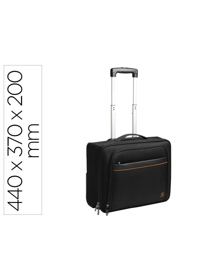 Maletin para portatil exacompta valisette exactive 15.6/' slim con asa extraible color negro 440x370x200 mm Maletin para portatil exacompta valisette exactive 15.6/' slim con asa extraible color negro 440x370x200 mm