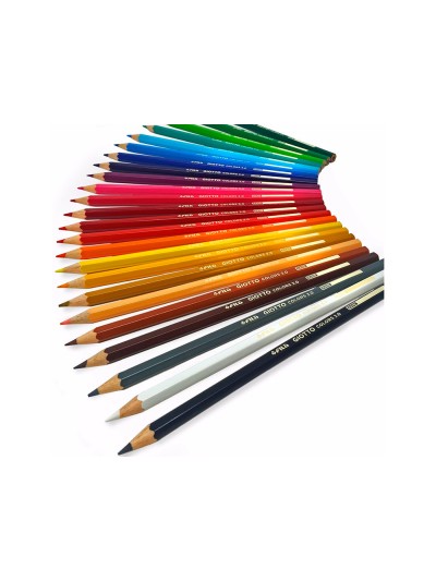 Lapices de colores giotto colors 3.0 mina 3 mm caja de 24 colores surtidos