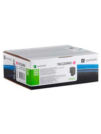 Toner lexmark laser 74c20m0 cx725de / cs720de / cs725de magenta 3000 paginas