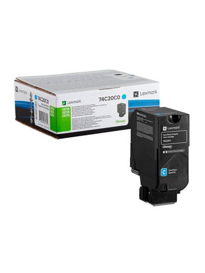 Toner lexmark laser 74c20c0 cx725de / cs720d e/ cs725de cian 3000 paginas
