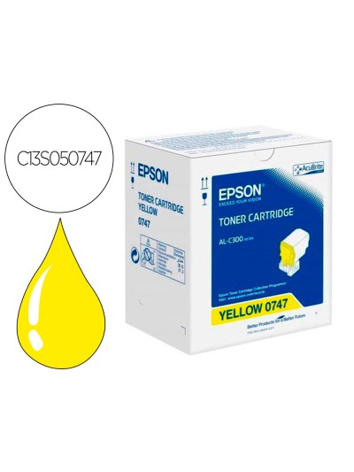 Toner epson c13s050747 amarillo 8 800 paginas