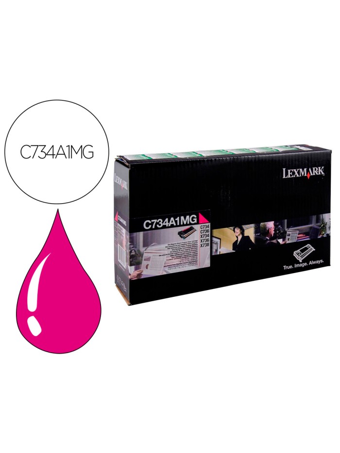 Toner laser lexmark c734 magenta 6000 paginas Toner laser lexmark c734 magenta 6000 paginas