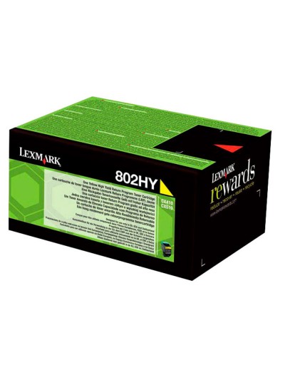 Toner laser lexmark 80c2hye amarillo 3000 paginas