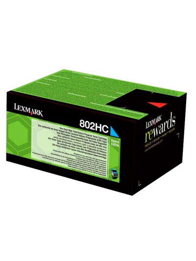 Toner laser lexmark 80c2hce cian 3000 paginas