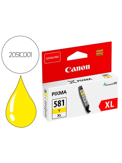 Ink-jet canon pixma cli-581xl amarillo