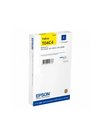 Ink-jet epson t04c4 amarillo 1700 paginas