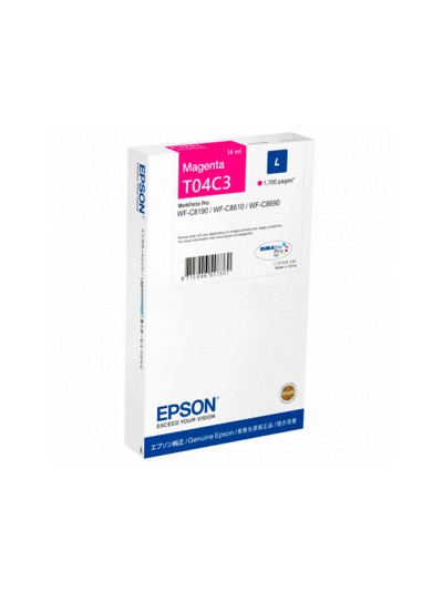 Ink-jet epson t04c3 magenta 1700 paginas