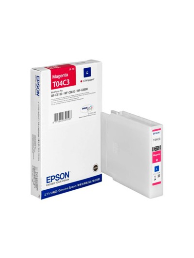 Ink-jet epson t04c3 magenta 1700 paginas