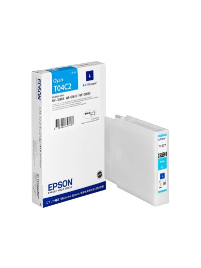 Ink-jet epson t04c2 cian 1700 paginas
