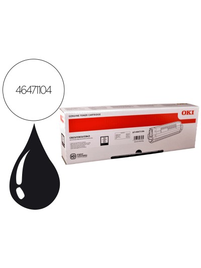 Toner oki laser 46471104 negro 7000 paginas