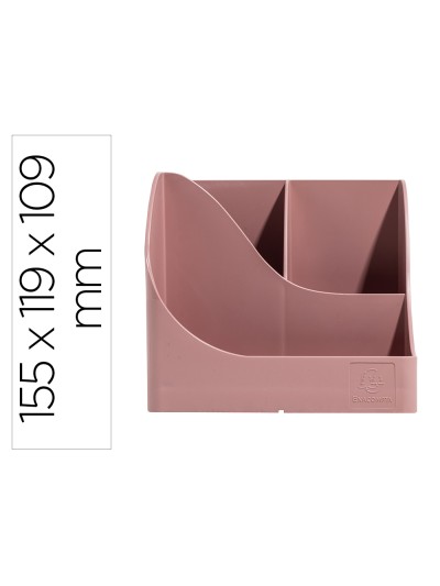 Organizador de sobremesa exacompta skandi color rosa viejo 155x119x109 mm