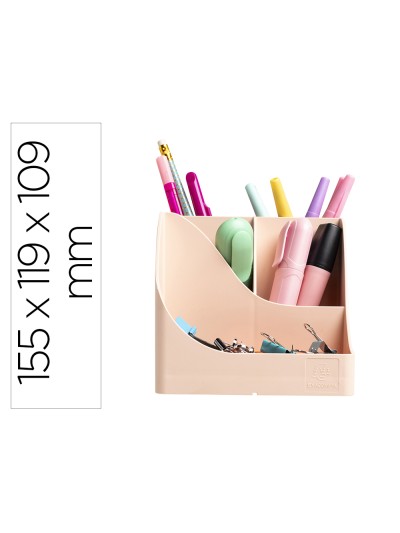 Organizador de sobremesa exacompta skandi color nude 155x119x109 mm