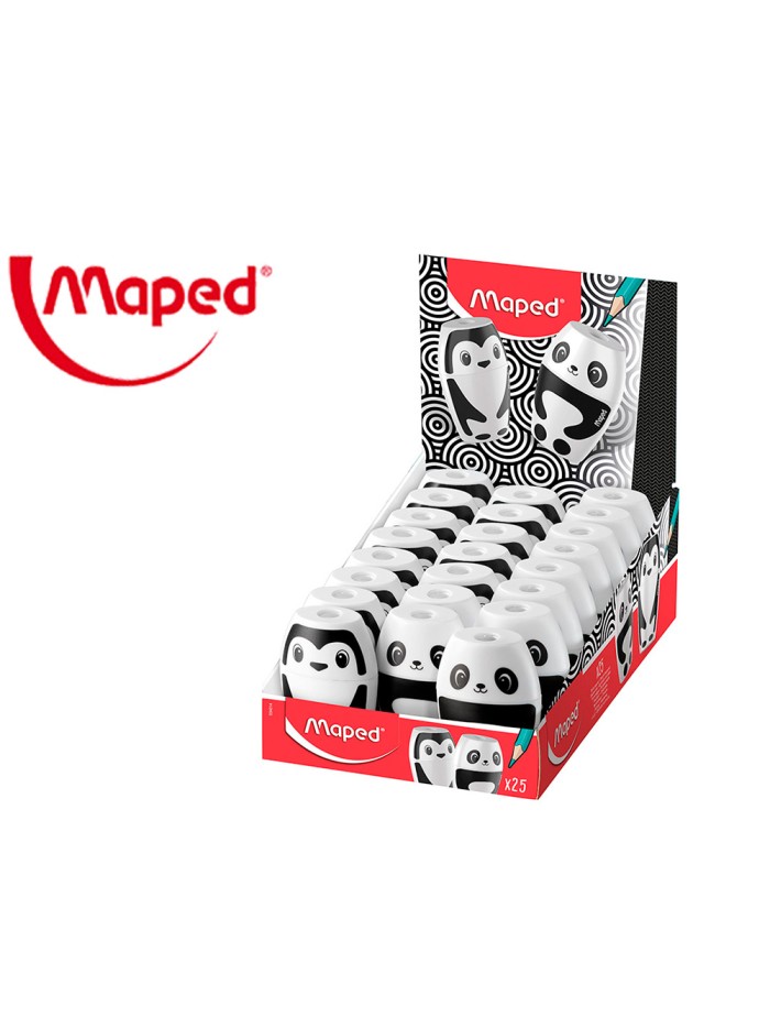 Sacapuntas maped plastico shaker fancy 1 uso con deposito Sacapuntas maped plastico shaker fancy 1 uso con deposito