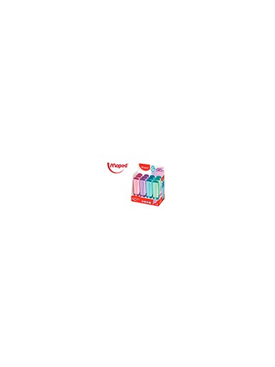 Rotulador maped fluorescente peps pastel con glitter colores surtidos