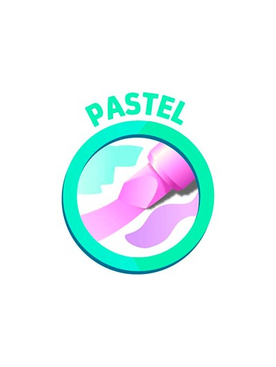 Rotulador maped fluorescente peps pastel con glitter colores surtidos