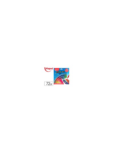 Lapices de colores maped color peps star caja de 72 colores surtidos