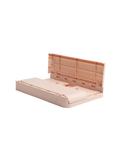 Caja plegable exacompta midi skandi polipropileno reciclado color nude 276x188x120 mm