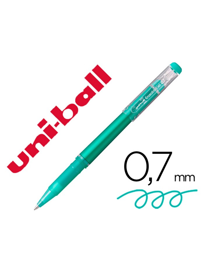 Rotulador uni-ball roller uf-222 tinta gel borrable 0,7 mm verde Rotulador uni-ball roller uf-222 tinta gel borrable 0,7 mm verde