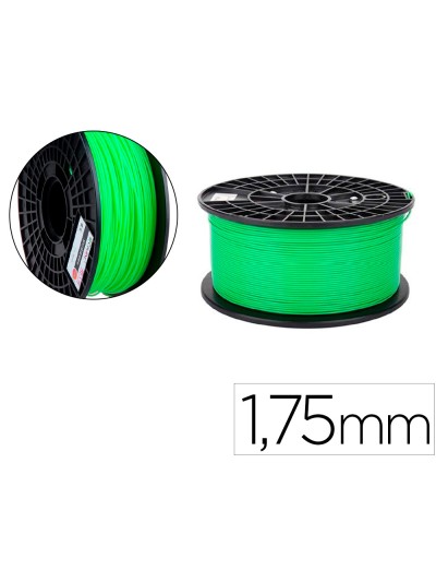Filamento 3d colido pla luminoso 1,75 mm 1 kg verde