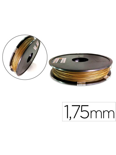 Filamento 3d colido pla 1,75 mm 0,5 kg bronce