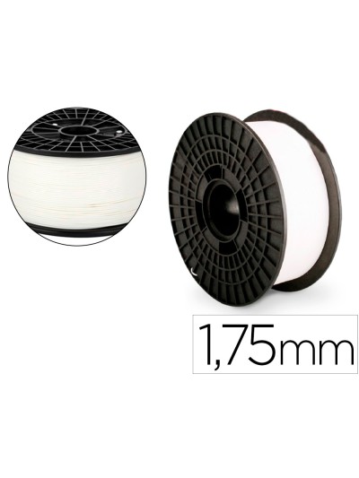 Filamento 3d colido pla nylon 1,75 mm 1 kg blanco