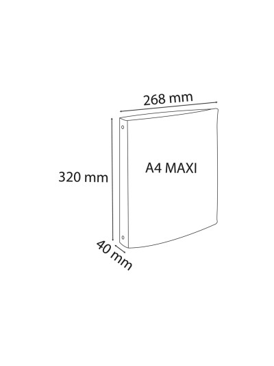 Carpeta de 4 anillas 30 mm exacompta skandi din a4+ polipropileno reciclado colores surtidos