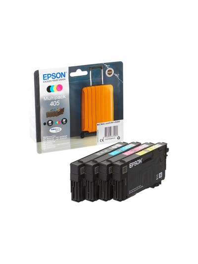 Ink-jet epson 405 wf-3820dwf / wf-4820dwf / wf-7830dtwf / wf-7840dtwf alta capacidad pack de 4 colores