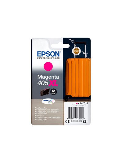 Ink-jet epson 405 xl wf-3820dwf / wf-4820dwf / wf-7830dtwf / wf-7840dtwf alta capacidad magenta