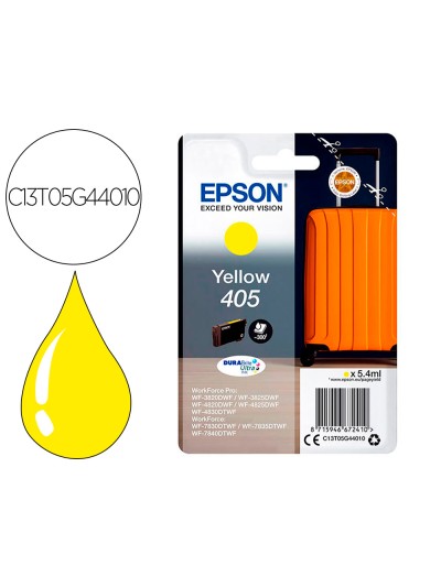 Ink-jet epson 405 wf-3820dwf / wf-4820dwf / wf-7830dtwf / wf-7840dtwf amarillo