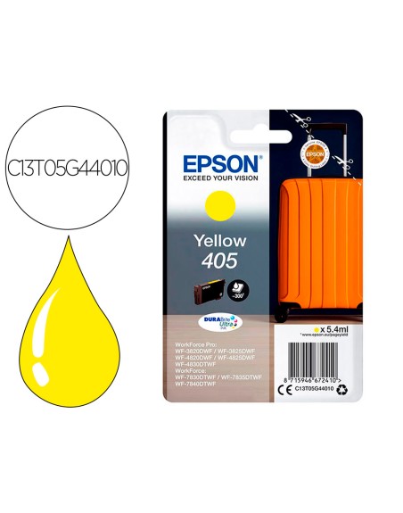 Ink-jet epson 405 wf-3820dwf / wf-4820dwf / wf-7830dtwf / wf-7840dtwf amarillo