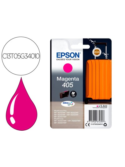 Ink-jet epson 405 wf-3820dwf / wf-4820dwf / wf-7830dtwf / wf-7840dtwf magenta