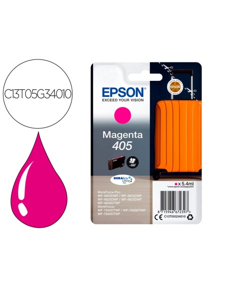 Ink-jet epson 405 wf-3820dwf / wf-4820dwf / wf-7830dtwf / wf-7840dtwf magenta