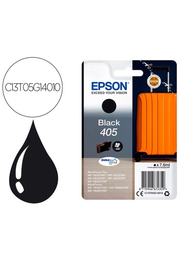 Ink-jet epson 405 wf-3820dwf / wf-4820dwf / wf-7830dtwf / wf-7840dtwf negro