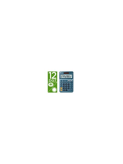 Calculadora casio ms-120em sobremesa 12 digitos tx +/- color azul