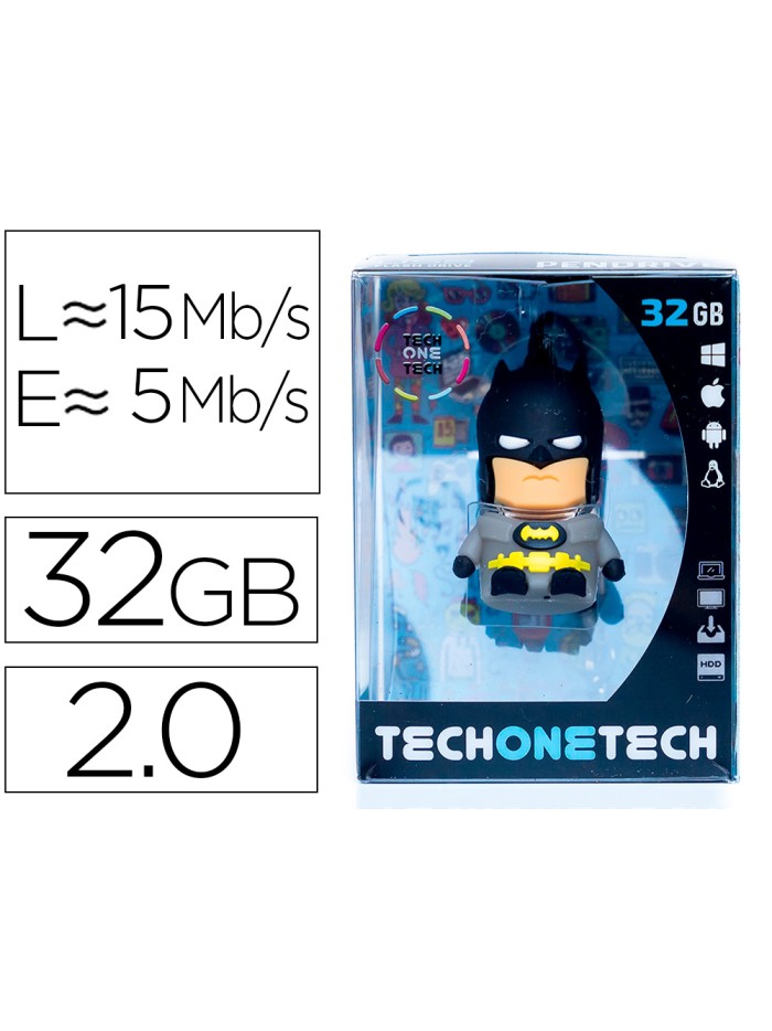 Memoria usb tech on tech super bat 32 gb Memoria usb tech on tech super bat 32 gb