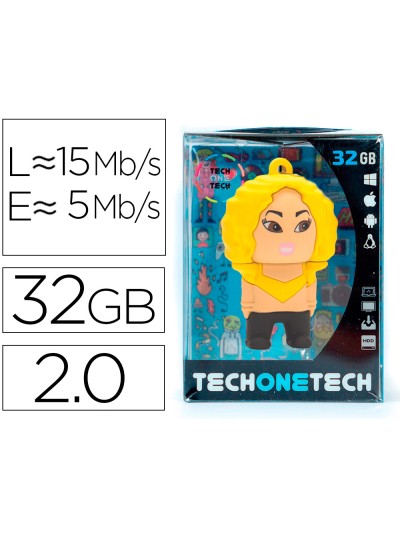 Memoria usb tech on tech shasha kira 32 gb