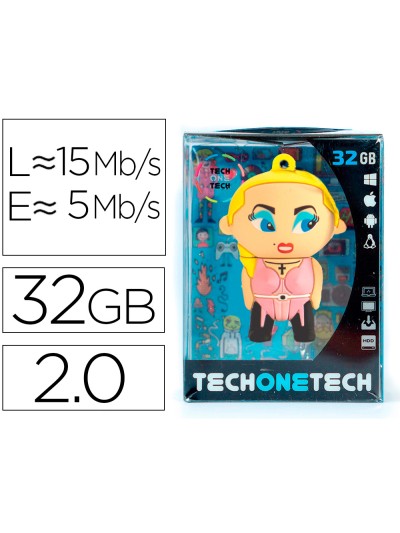 Memoria usb tech on tech madona 32 gb