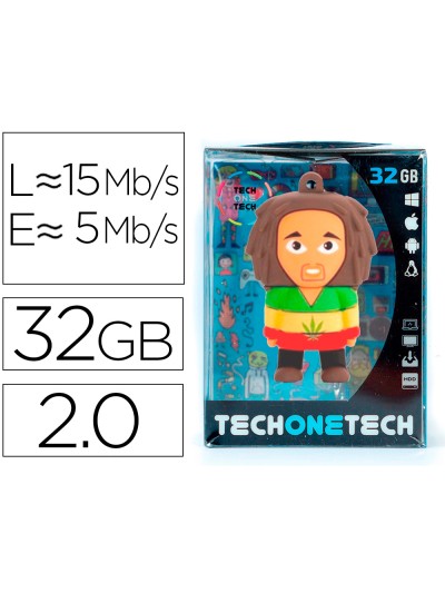 Memoria usb tech on tech bob 32 gb