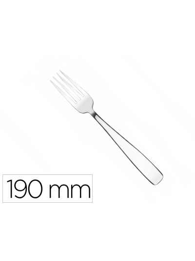 Tenedor lacor mesa hotel acero inoxidable 18/10 longitud 190 mm