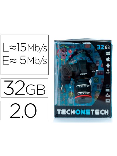 Memoria usb tech on tech camara fotos dx 32 gb