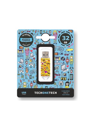 Memoria usb tech on tech emojitech emojis 32 gb
