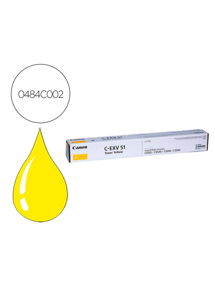 Toner canon exv51 ir c5335 c5540 c55000 amarillo