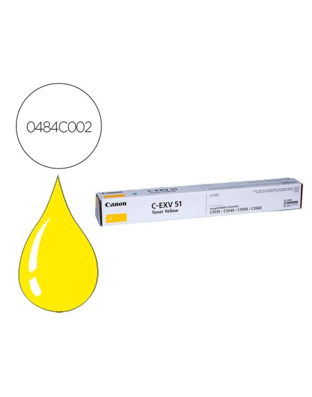 Toner canon exv51 ir c5335 c5540 c55000 amarillo