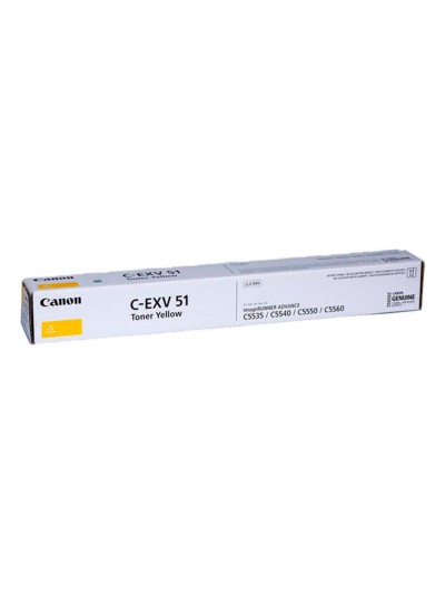 Toner canon exv51 ir c5335 c5540 c55000 amarillo